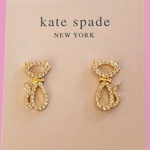 Kate Spade Jazz Things Up Pave Cat Studs